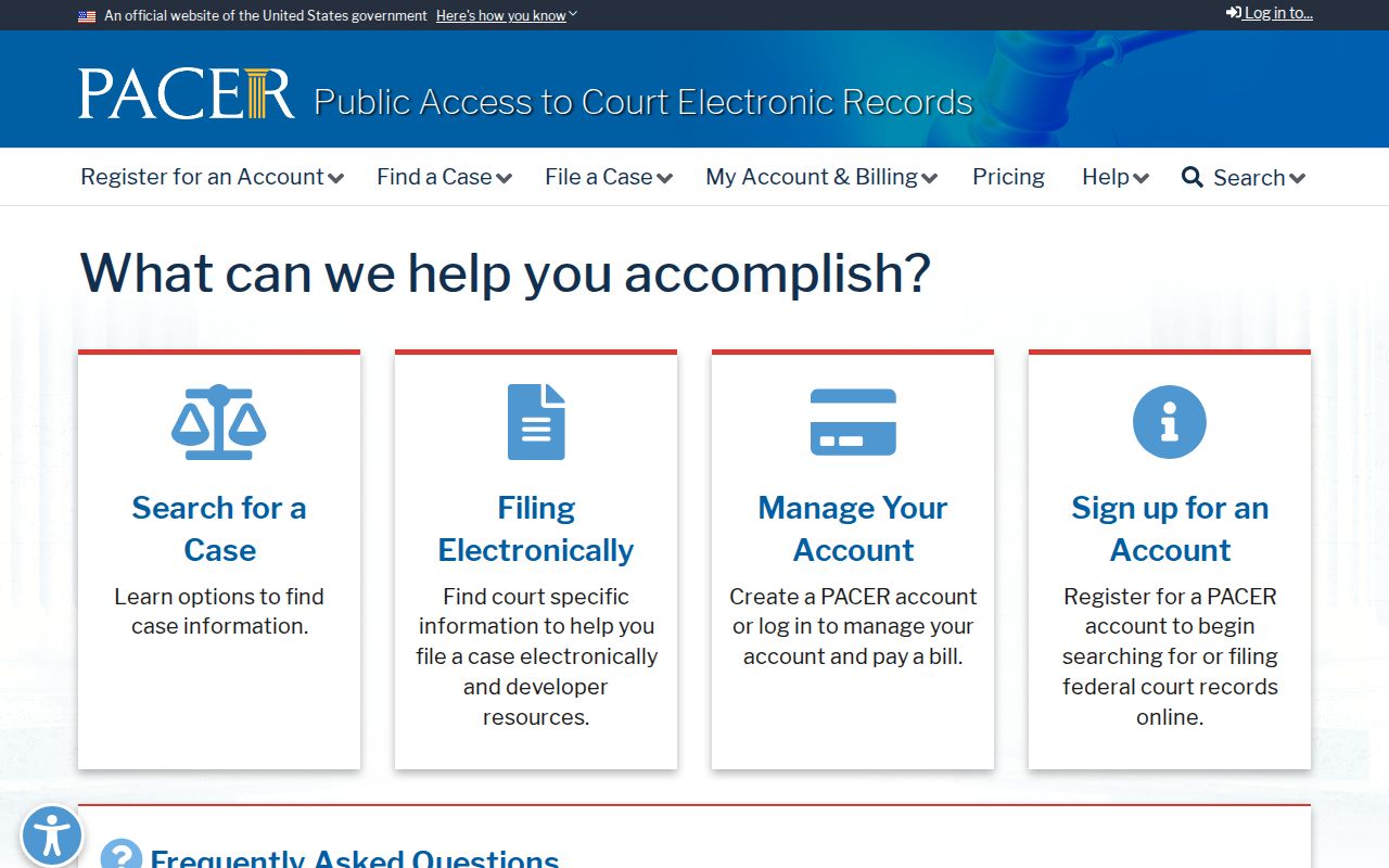 Richmond County criminal history federal PACER record search