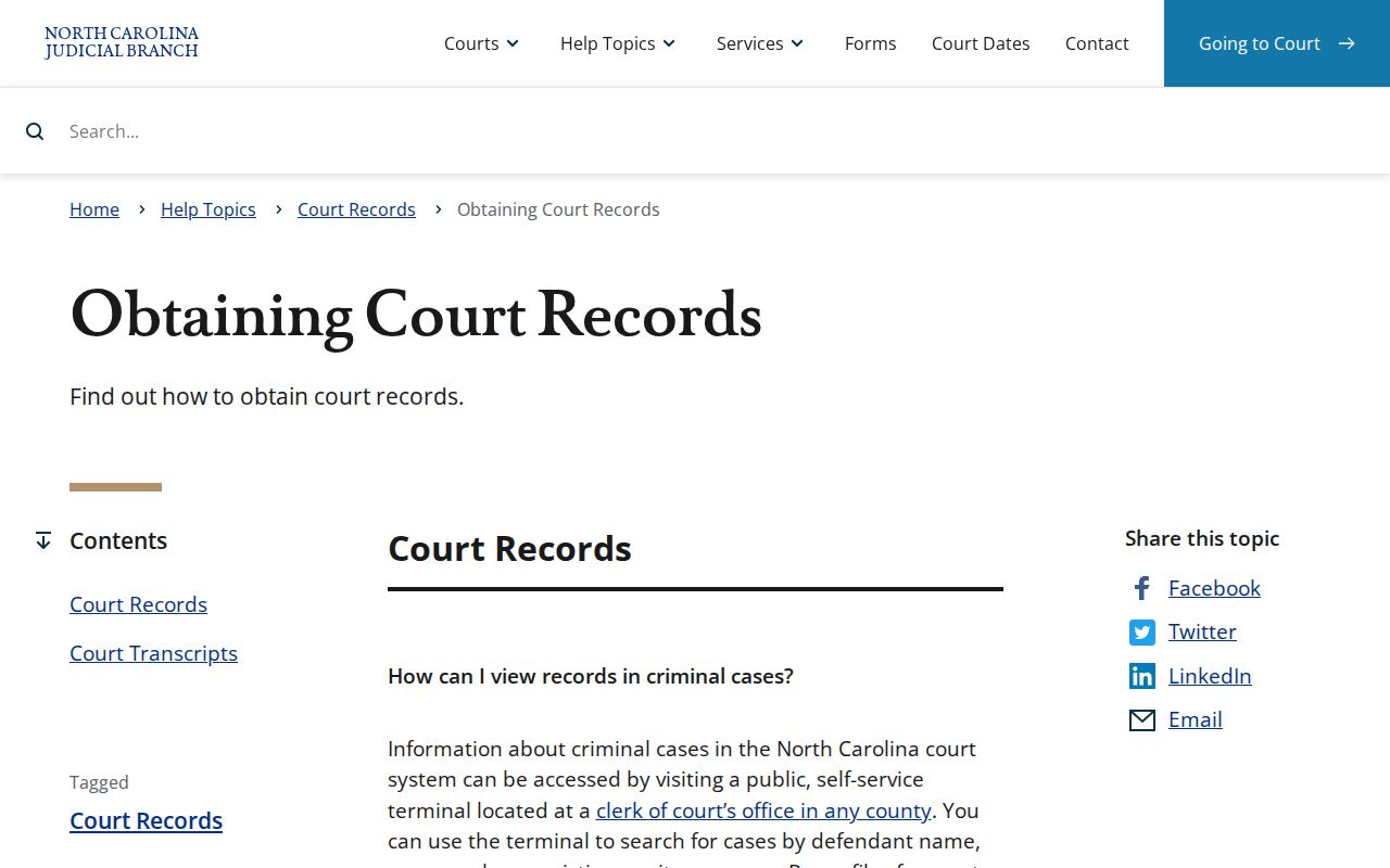 Richmond County criminal court record access options